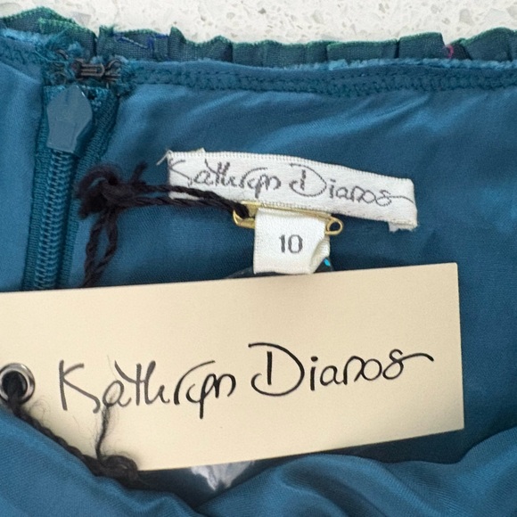 Teal Velvet Embroidered Skirt – NWT– Perfect for Halloween Costumes & Fantasy - Picture 6 of 10